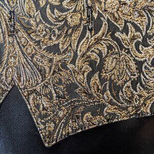 CUSTOM equestrian Shadbelly POINTS "TOKYO" Gray Gold Silver sz S, M, L, XL